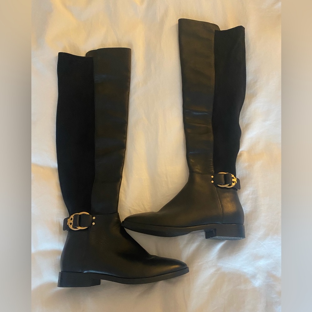 Tory Burch black boots. Size 5. Only worn a few times.